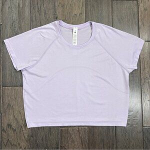 Lululemon Swiftly Tech Cropped Short-Sleeve Shirt 2.0 Lilac Ether